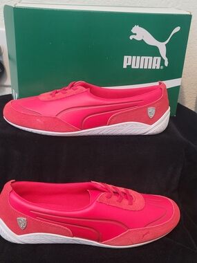 Puma Women’s Red Slip-On Sneakers